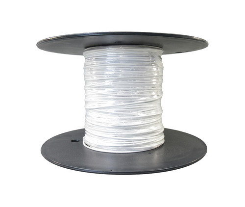 Military Specification M27500/18SD1T23 White Jacket 18 AWG 1 Conductor Shielded Cable