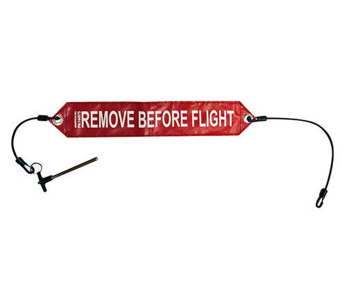 AERO Specialties 2003522 Gulfstream G2, G3, G4, G5 Nose Gear Downlock Pin with Remove Before Flight Streamer