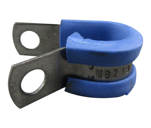 Military Standard MS21919WCJ6 Crescent Steel Band Wedge Fluorosilicone Cushion Clamp
