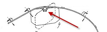 Rosen RWW1123-300-3 IAI 1123 & 1124 Westwind Monorail Rosen Sunvisor System Visor Assembly