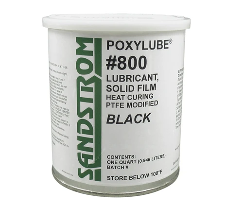 Sandstrom Poxylube® #800 Black PTFE Modified Heat Cure Dry Film Lubricant - Quart Can