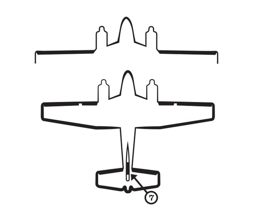 GOODRICH 23S2004-7-1 Raytheon Beechcraft 95/55 Vertical Fin De-Ice Boot