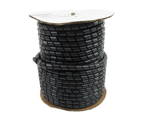 ICO-Rally SWP-3/8 Black 0.375" OD x 0.058" Wall Polyethylene Spiral Wrap Tubing