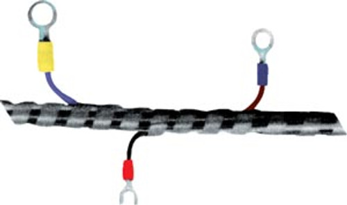 ICO-Rally SWP-3/4 Black 0.75" OD x 0.065" Wall Polyethylene Spiral Wrap Tubing