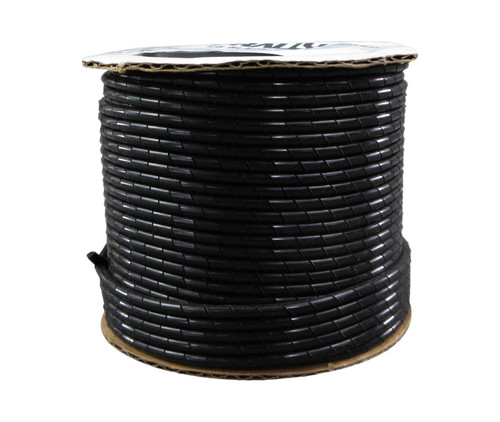 ICO-Rally SWP-1/8 Black 0.125" OD x 0.031" Wall Polyethylene Spiral Wrap Tubing