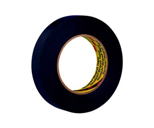3M™ 021200-03152 Scotch® 472 Black 10.4 Mil Vinyl Tape - 1-1/2" x 36 Yard Roll