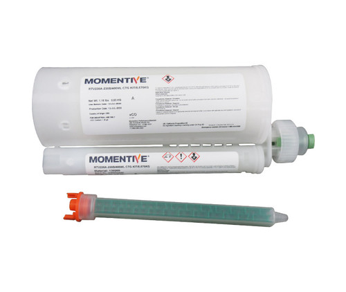 Momentive™ RTV230A/B SnapSil White Silicone Adhesive - 400 mL Cartridge