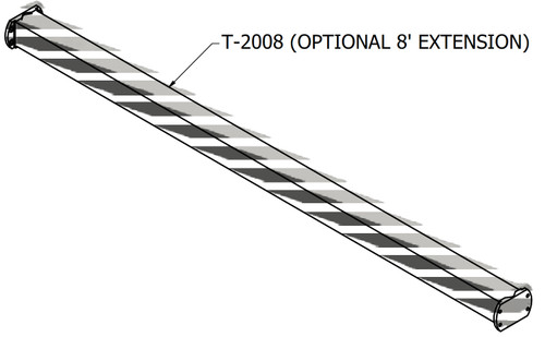 Brackett TY-2008 Option 8' TY-200 Tow Bar Extension