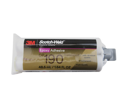 3M™ Scotch-Weld™ DP190 Clear Epoxy Adhesive - 48.5 mL Cartridge