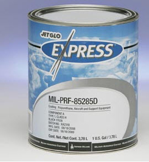 JET GLO® Express™ CM0840015 Black Base Polyester Urethane Paint - Gallon Can