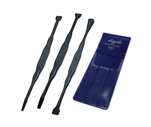 Bojo™ Tools MST2-3KIT2-XNGL Black Extreme Material 3-Piece Composite Micro Straight Tip Scraper Kit
