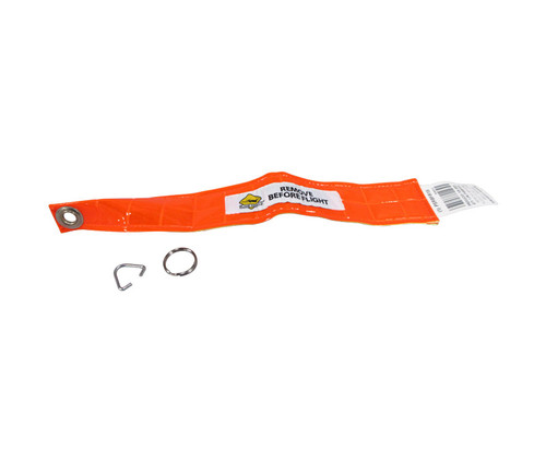 Plane Sights™ PSRBFR15 Remove-Before-Flight Streamer - Red Orange - 2x12"