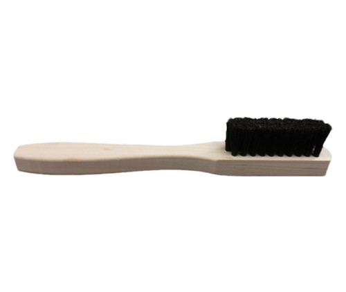 PERRONE™ BR-01 Small Wooden 6" handle with 1.5" Bristle Bed Leather Cleaning Brush