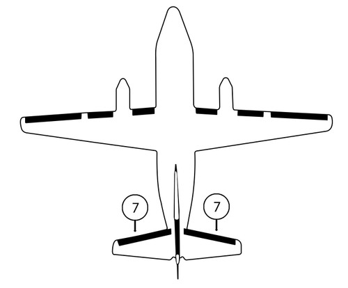 GOODRICH P29S7D5255-05 FASTboot® Jetstream 31 & 32 Horizontal Stabilizer De-Ice Boot
