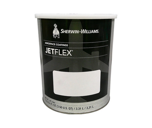 JETFlex® E09003 Flat Soft BAC7363 White Water Reducible Polyurethane Aircraft Interior Finish Coating - 7/8 Gallon Can