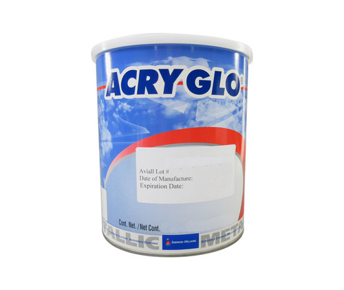 Sherwin-Williams H10679 ACRY GLO Conventional Metallic Titanium Acrylic Urethane Paint - 3/4 Gallon