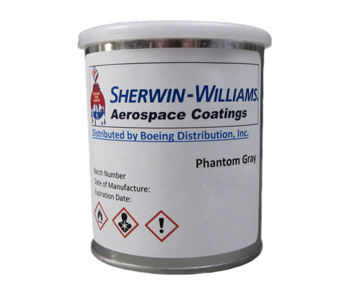 Sherwin-Williams H10683 ACRY GLO Conventional Metallic Phantom Gray Acrylic Urethane Paint - 3/4 Pint