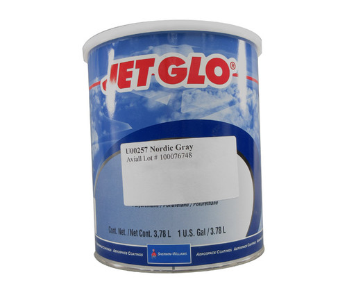 Sherwin-Williams U00257 JET GLO Nordic Gray Polyester Urethane Topcoat Paint - Gallon