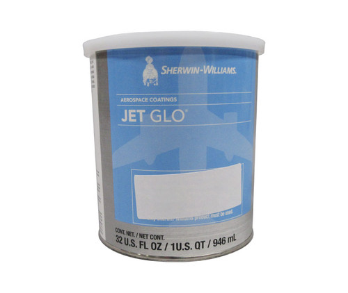 Sherwin-Williams U00306 JET GLO Polyester Urethane Topcoat Paint Gamma Gray - Quart
