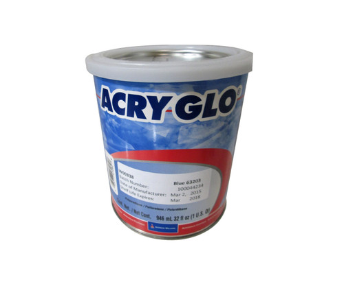 Sherwin-Williams W00338 ACRY GLO Conventional Blue 63203 Acrylic Urethane Paint - 3/4 Gallon