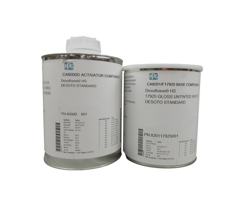 PPG® Desothane® CA8201/FS#17925 White MIL-PRF-85285 Type I Spec High-Solid Polyurethane Topcoat - Gallon Kit