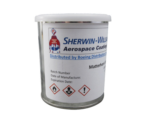 Sherwin-Williams W00150 ACRY GLO Conventional Matterhorn White Acrylic Urethane Paint - 3/4 Pint