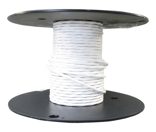 Military Specification M27500/20JF3N06 White Jacket 20 AWG 2 Conductor Shielded Cable