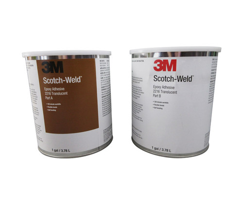 3M™ 021200-20856 Scotch-Weld™ Translucent 2216 Part B/A Epoxy Adhesive - Gallon Kit