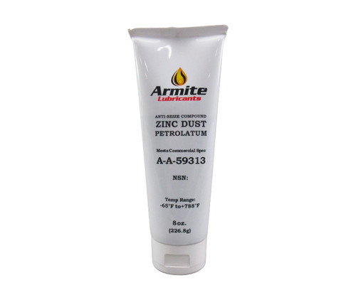 Federal Specification A-A-59313 Gray Zinc Dust Petrolatum Anti-Seize Compound - 8 oz Tube