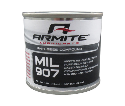 Military Specification MIL-PRF-907 Gray High-Temp Anti-Seize Compound - 4 oz Can