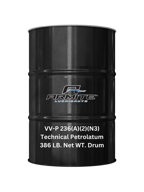 Federal Specification VV-P-236A(2) Reddish Technical Petrolatum Light Lubricating Grease - 386 lb Drum