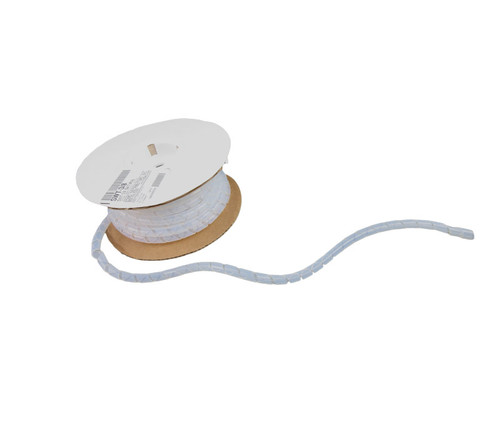 ICO-Rally SWT-3/8 Natural 0.375" OD x 0.030" Wall Teflon Spiral Wrap Tubing - 25/Pack