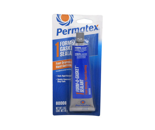 PERMATEX® 80008 No. 1 FORM-A-GASKET® Brown Fast Drying Hard Setting Gasket Sealant - 3 oz Tube