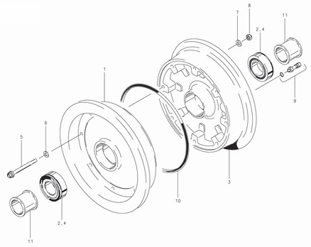 Cleveland Wheel & Brake 40-212 Wheel Assembly