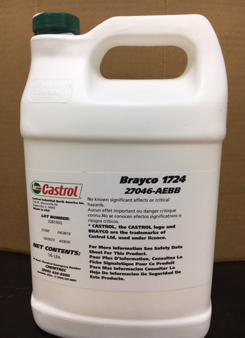 Castrol® Brayco™ 1724 Specialty Perfluoroether Lubricant - 16 lb Jug