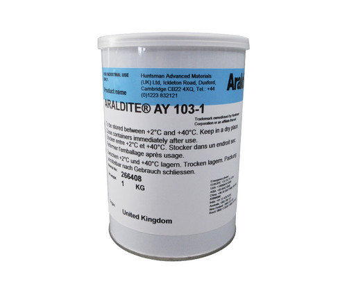 HUNTSMAN® ARALDITE® AY-103-1 Yellow Epoxy Adhesive Resin - 1 Kg Can