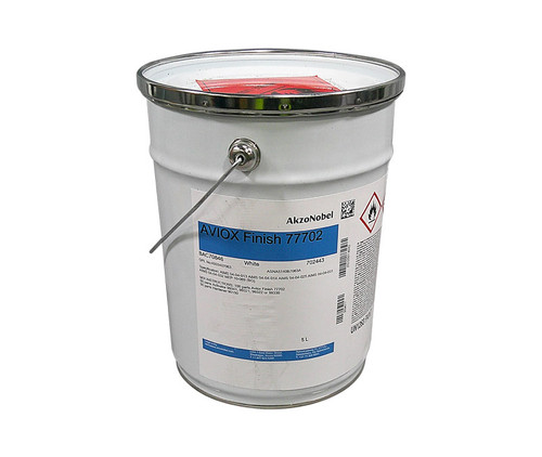 AkzoNobel Aviox® Finish 77702 BAC70846 (702443) White Polyurethane Topcoat - 5 Liter Tin