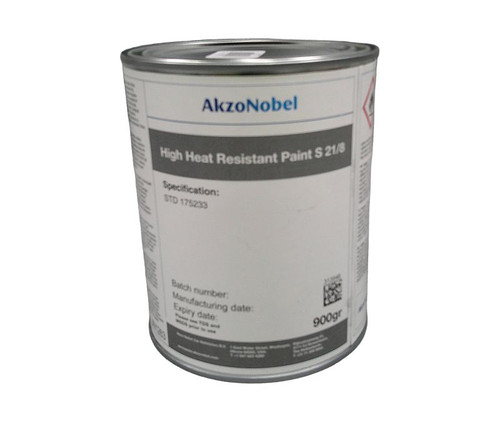 AkzoNobel S 21/8 Aluminum Heat Resistant Paint - 900 Gram Can