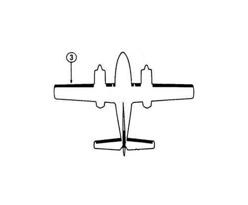 GOODRICH P27S-7D5070-45 FASTboot® Cessna 404 LH Nacelle - Tip De-Ice Boot