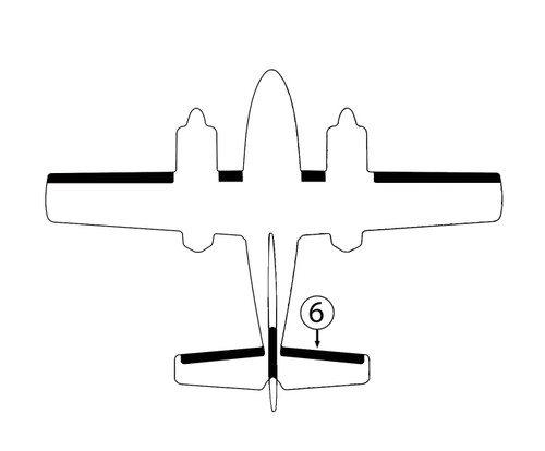 GOODRICH P25S5D5124-06 FASTboot® Cessna T-303 RH Horizontal Stabilizer De-Ice Boot