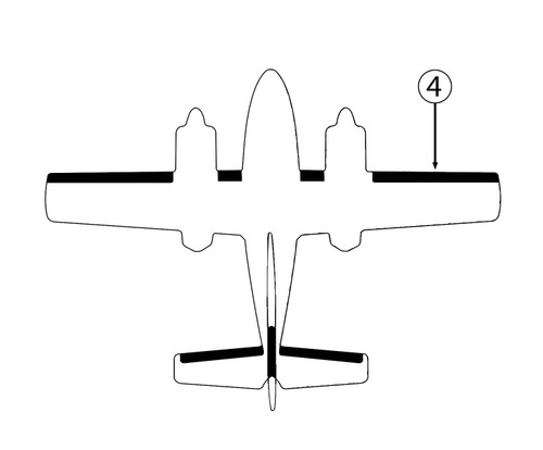 GOODRICH P25S5D5124-04 FASTboot® Cessna T-303 RH Outboard Wing De-Ice Boot