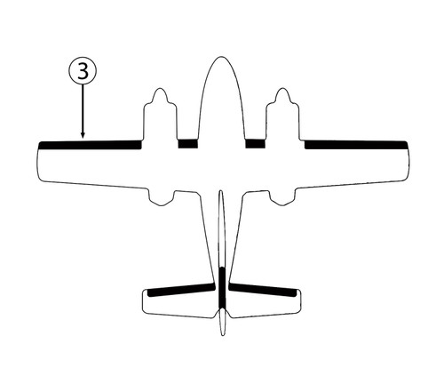 GOODRICH P25S5D5124-03 FASTboot® Cessna T-303 LH Outboard Wing De-Ice Boot