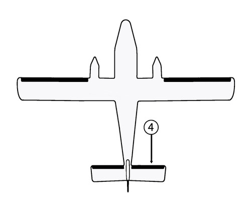 GOODRICH P23S2099-50-2 FASTboot® DeHavilland DHC-6 RH Horizontal Stabilizer De-Ice Boot