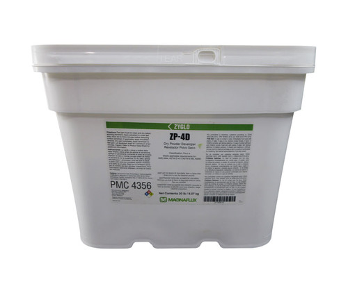 MAGNAFLUX® 01-3330-75 ZYGLO® ZP-4D White Dry Powder Developer - 20 lb Pail