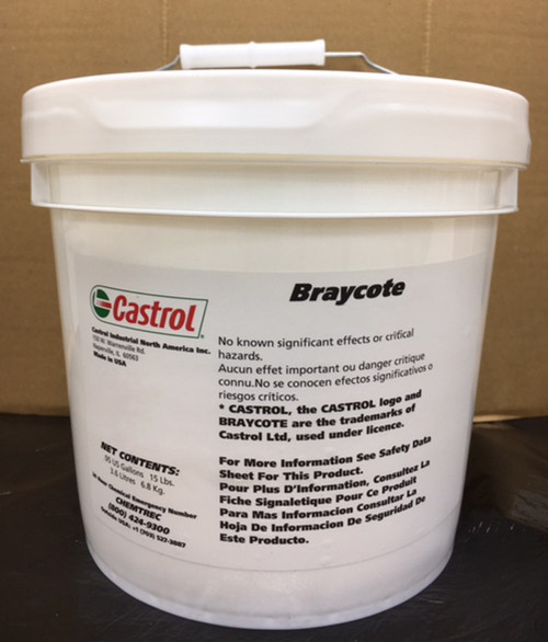 Castrol® Braycote™ 600 EF Off-White Rocket Propellant Compatible NLGI #2 Grease - 15 lb Pail