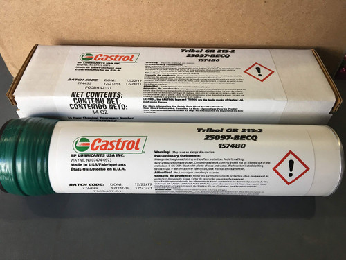 Castrol® Tribol™ GR 215-2 Off-White Low Friction Anti-Wear synthetic NLGI #2 Grease - 14 oz Cartridge