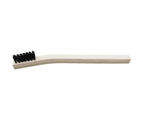 Brass Scratch Brush With Plastic Handle 4 Rows Of .003 Wire