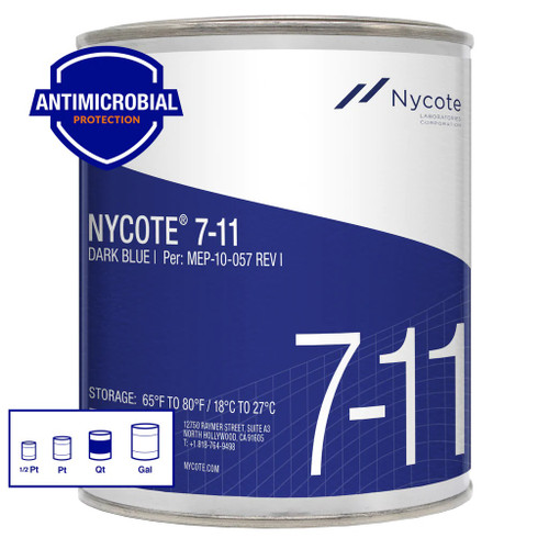 Nycote® 7-11DKBL Dark Blue MEP10-057 Spec Liquid Nylon Varnish - Quart Can