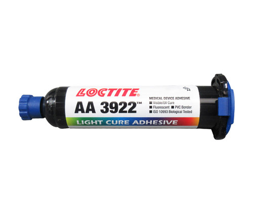 Henkel 32083 LOCTITE® 3922™ Plastic/Metal Light Cure Adhesive - 25 mL (0.85 oz) Syringe - 10/Pack