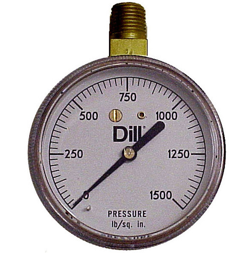 Dill Air Controls 8875-28 Replacement 0-1500 PSI Gauge